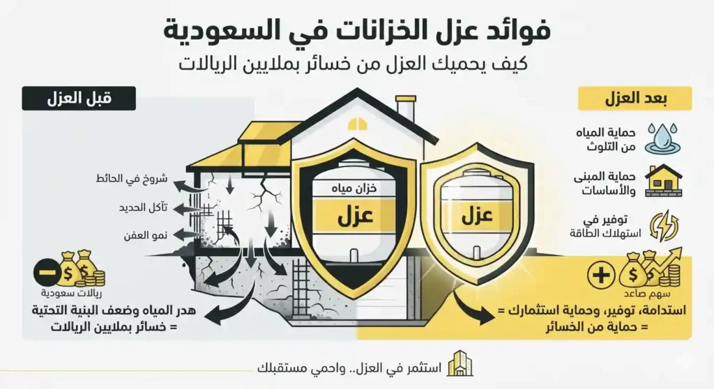 فوائد عزل الخزانات
